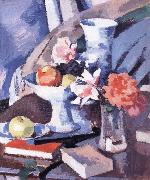 Samuel John Peploe Still Life Roses and Book oil painting on canvas